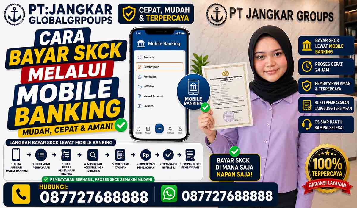 Cara Bayar SKCK Melalui Mobile Banking