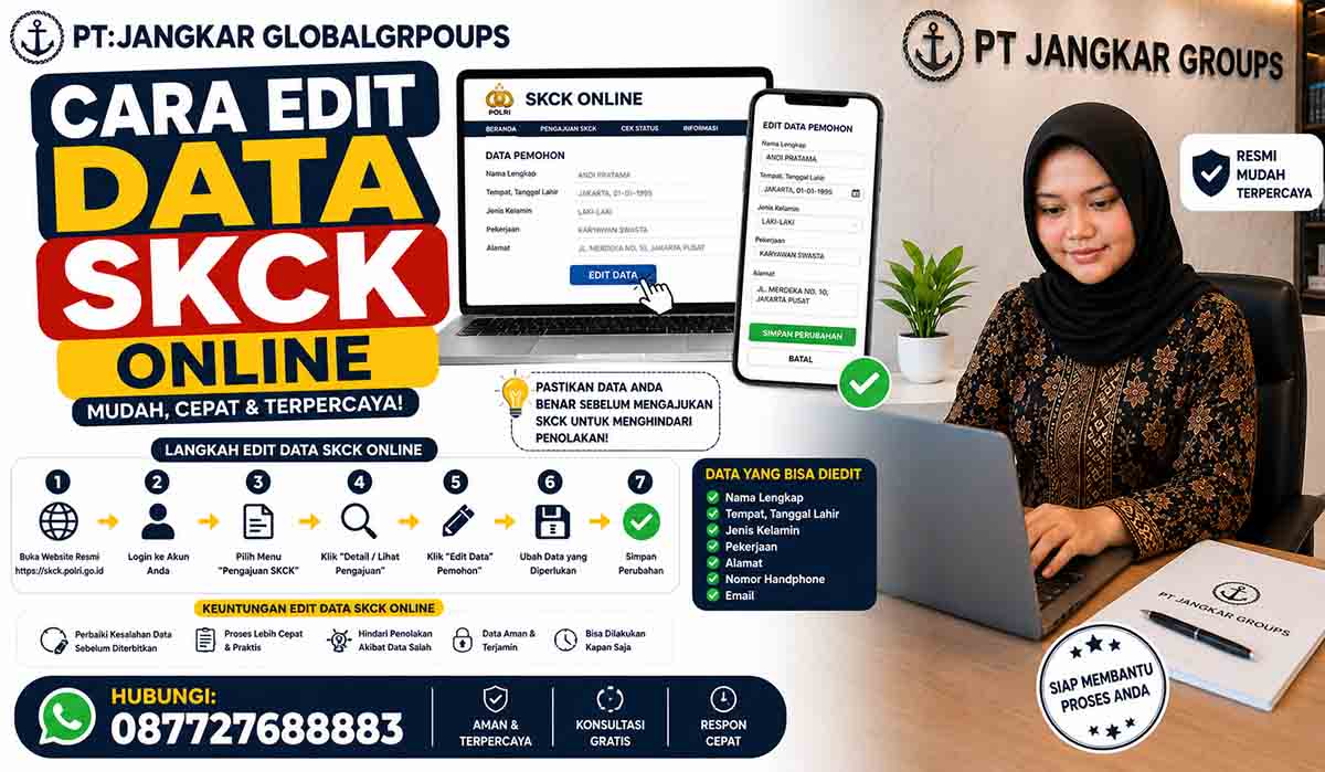 Cara Edit Data SKCK Online