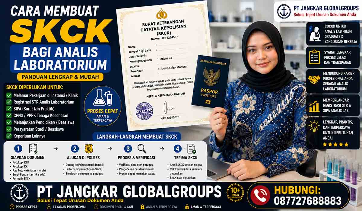 Cara Membuat SKCK bagi Analis Laboratorium