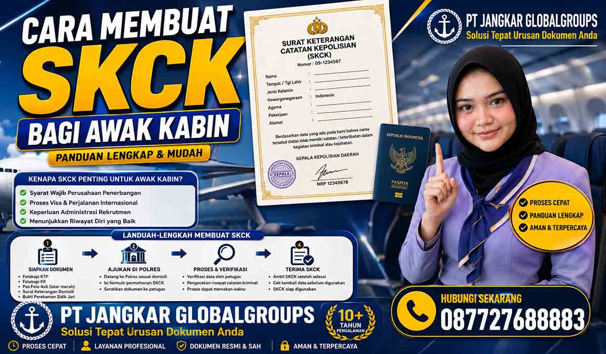Cara Membuat SKCK bagi Awak Kabin