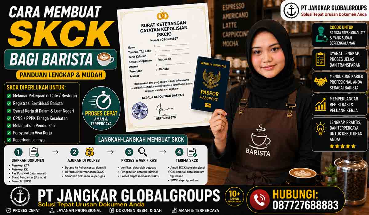 Cara Membuat SKCK bagi Barista