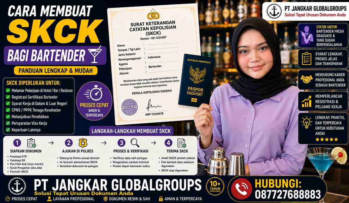Cara Membuat SKCK bagi Bartender