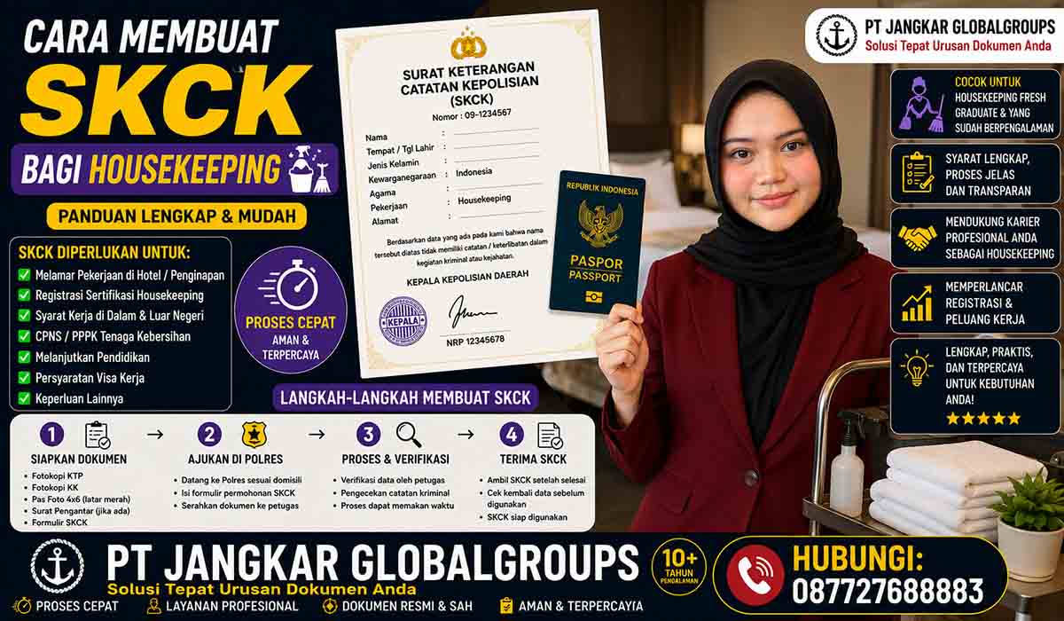 Cara Membuat SKCK bagi Housekeeping