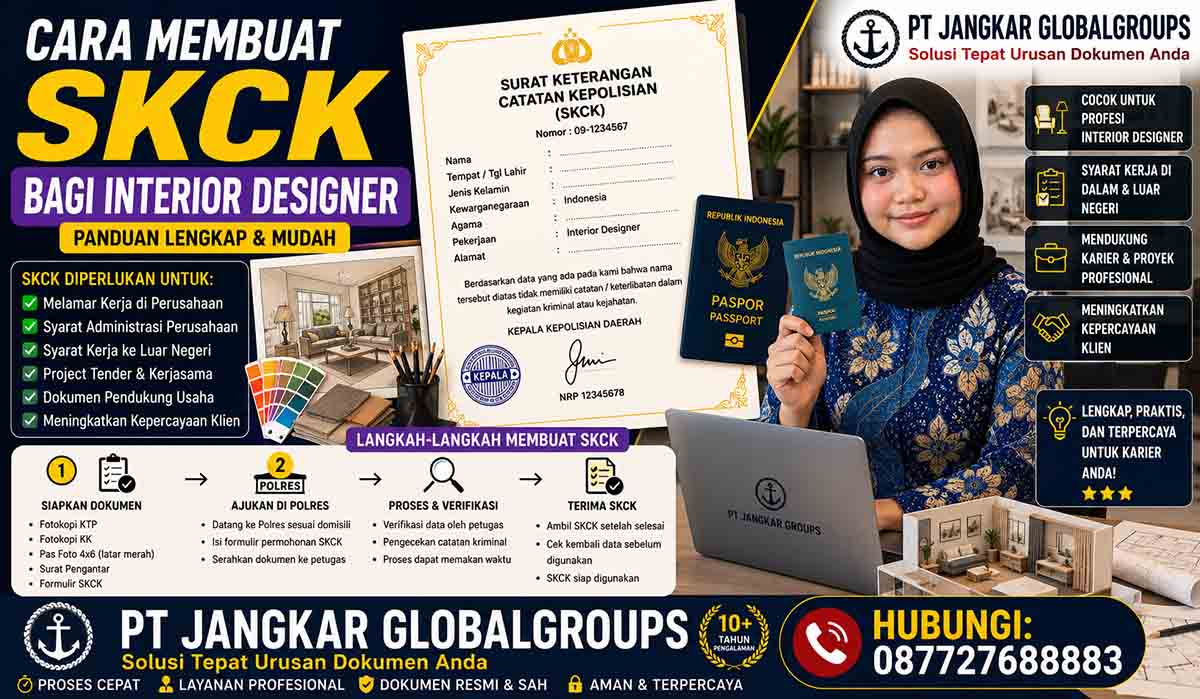Cara Membuat SKCK bagi Interior Designer