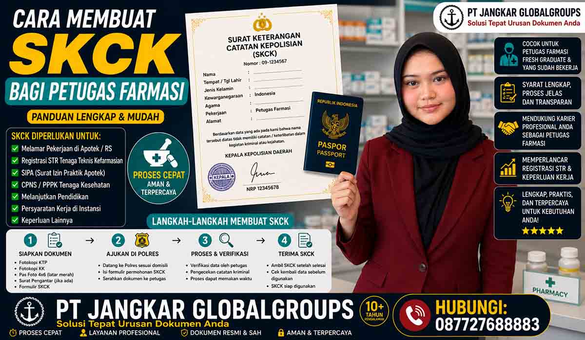 Cara Membuat SKCK bagi Petugas Farmasi