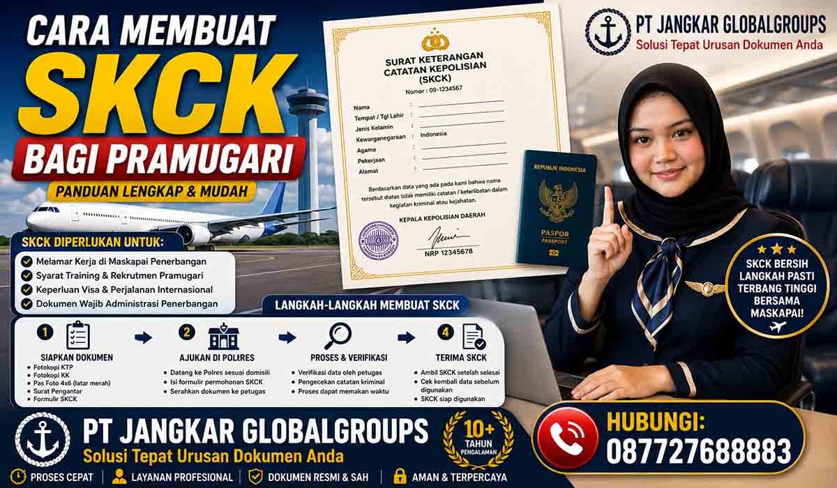 Cara Membuat SKCK bagi Pramugari