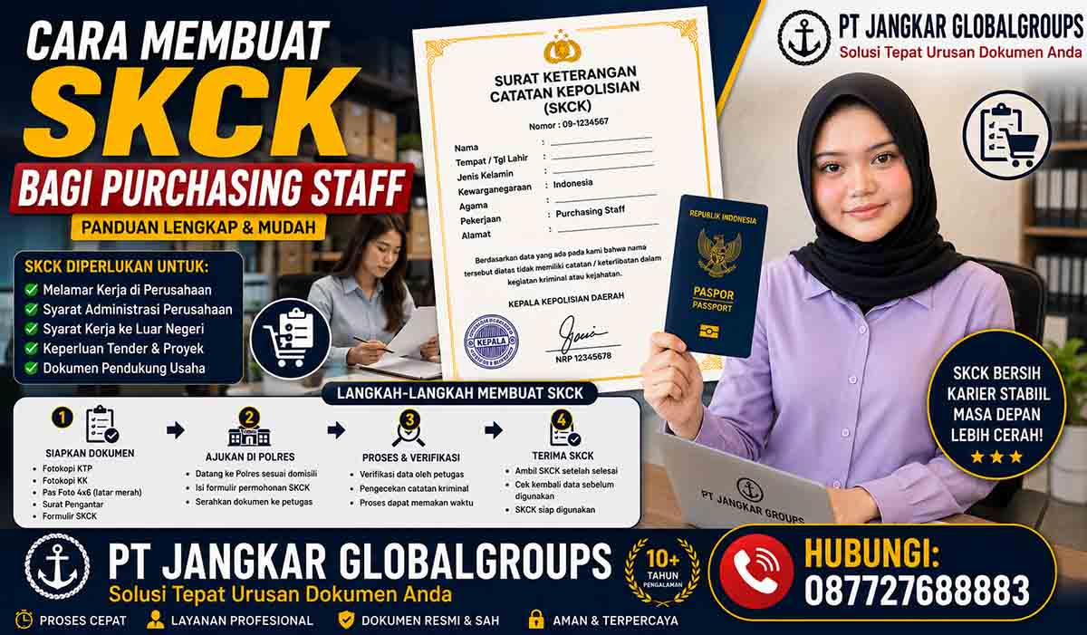 Cara Membuat SKCK bagi Purchasing Staff
