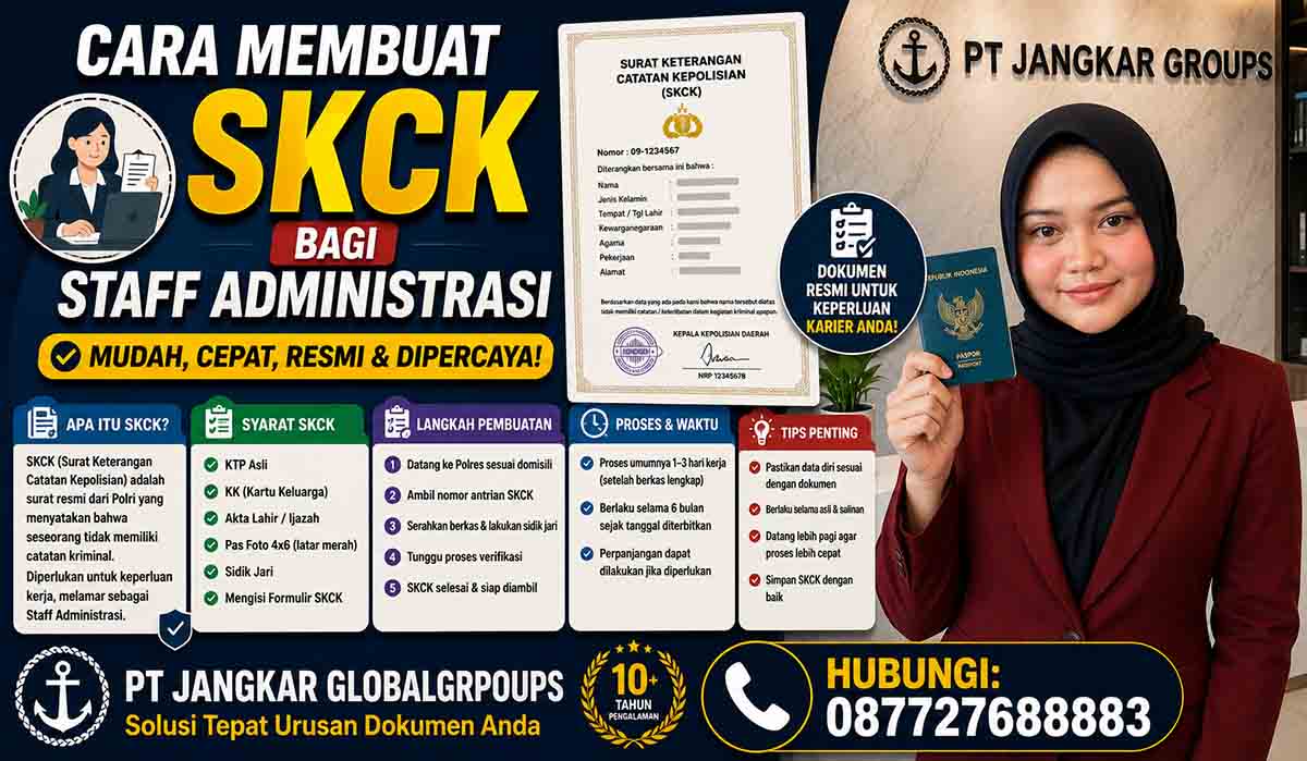 Cara Membuat SKCK bagi Staff Administrasi