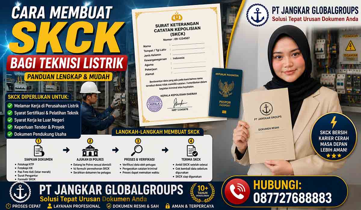 Cara Membuat SKCK bagi Teknisi Listrik