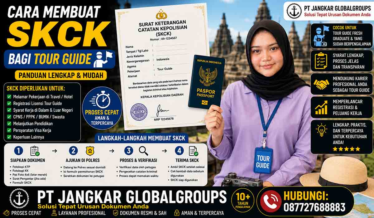 Cara Membuat SKCK bagi Tour Guide