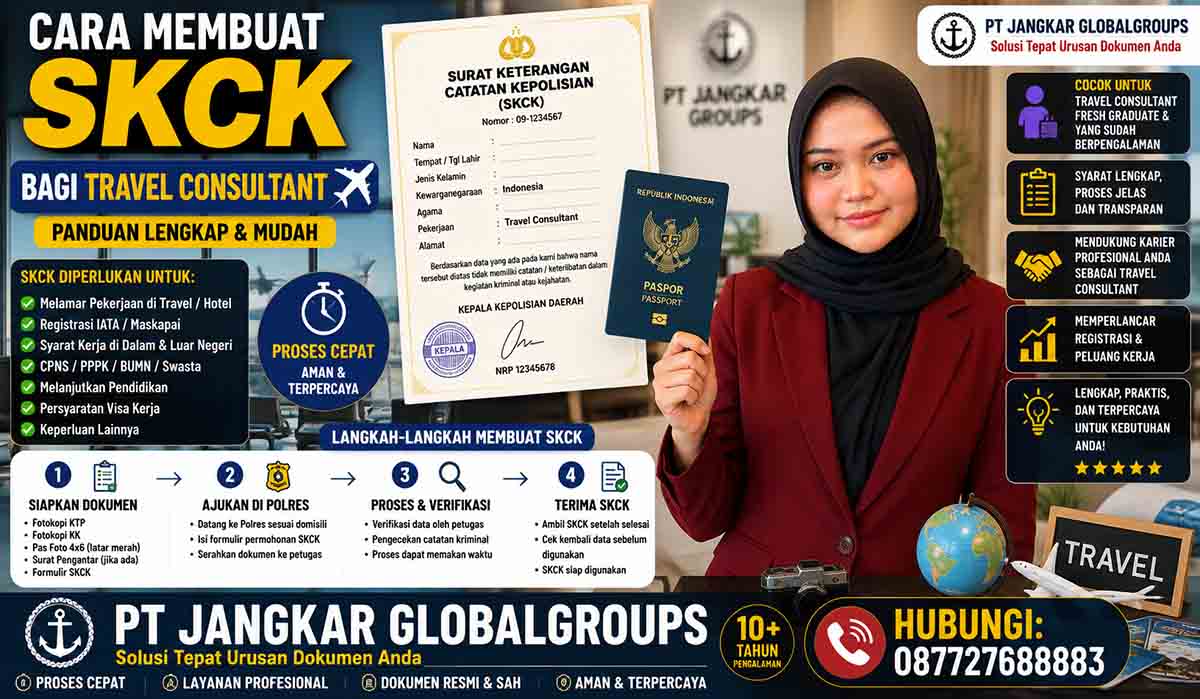 Cara Membuat SKCK bagi Travel Consultantt