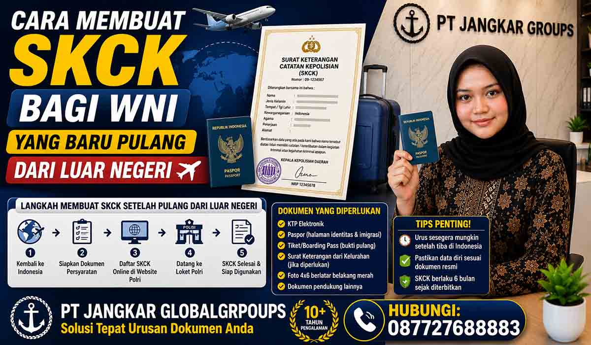 Cara Membuat SKCK bagi WNI yang Baru Pulang dari Luar Negeri