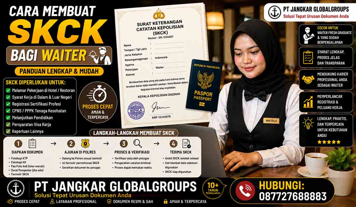 Cara Membuat SKCK bagi Waiter