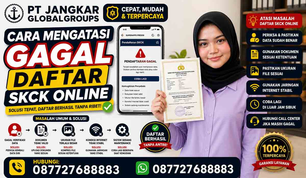 Cara Mengatasi Gagal Daftar SKCK Online