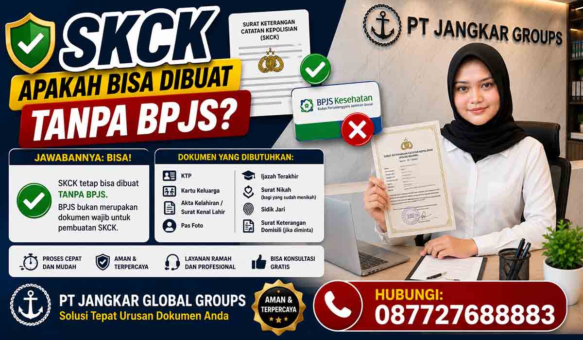 SKCK Apakah Bisa Dibuat Tanpa BPJS