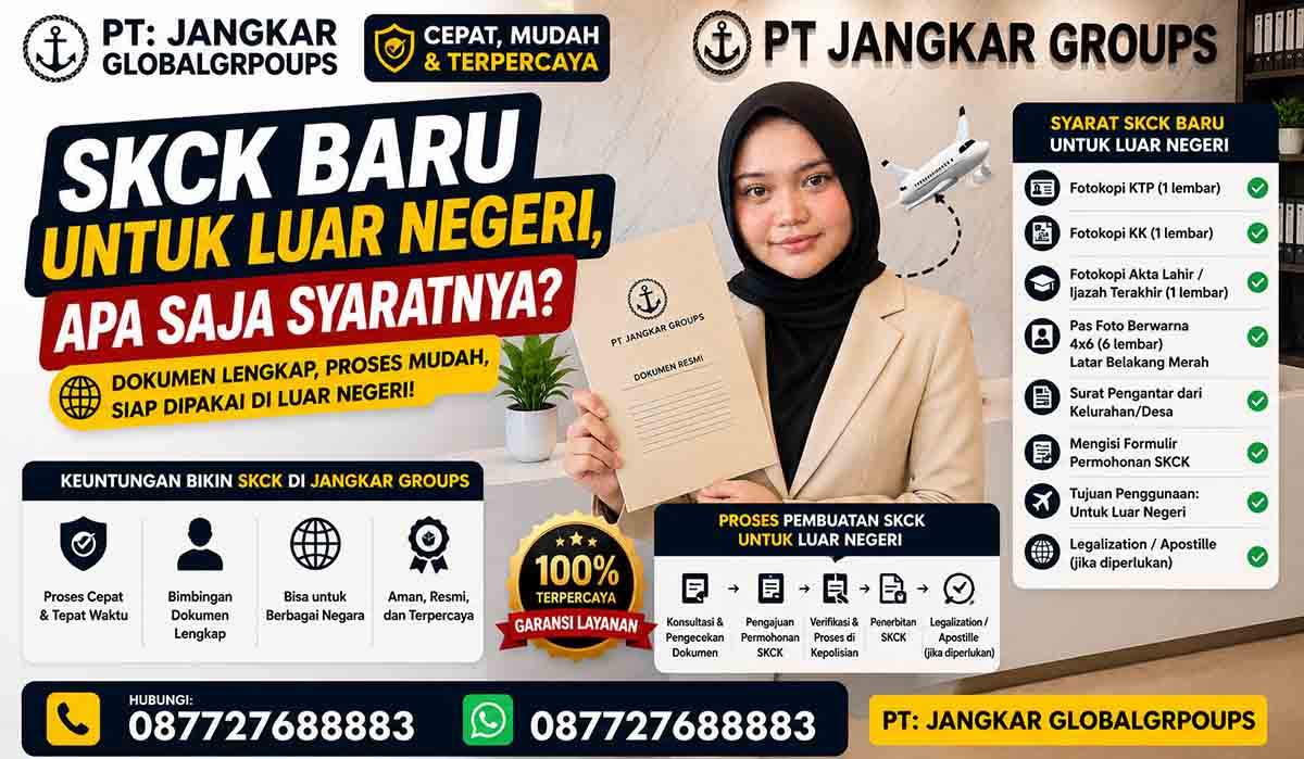 SKCK Baru untuk Luar Negeri Apa Saja Syaratnya