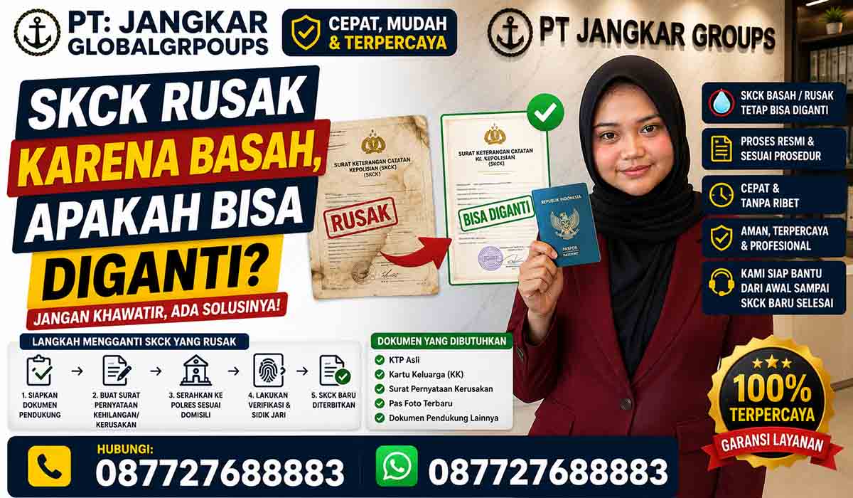 SKCK Rusak Karena Basah Apakah Bisa Diganti