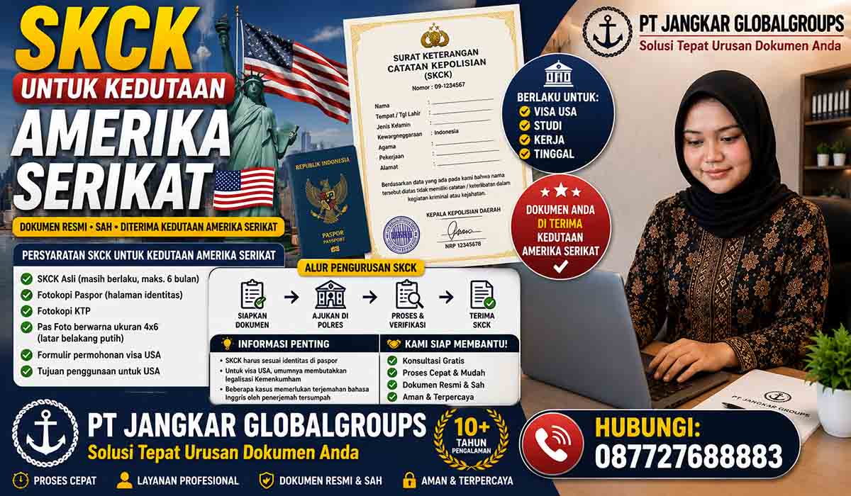 SKCK untuk Kedutaan Amerika Serikat