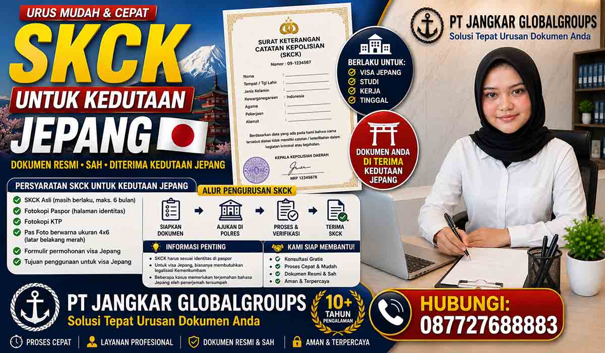 SKCK untuk Kedutaan Jepang
