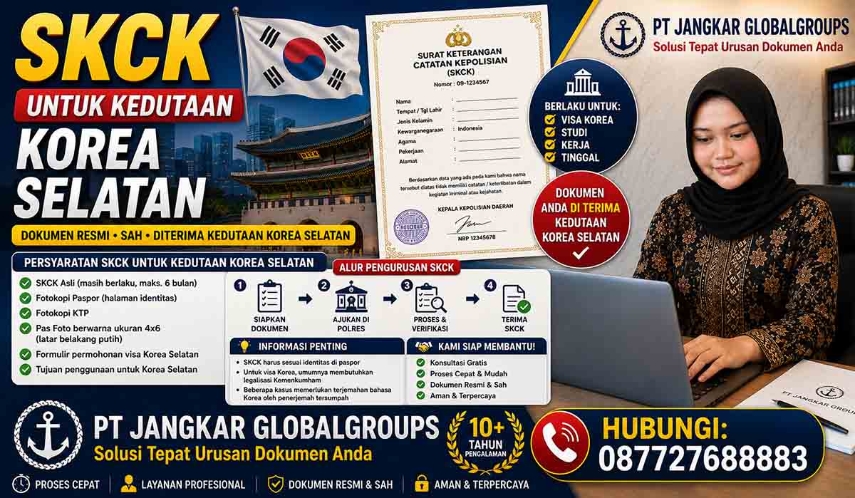 SKCK untuk Kedutaan Korea Selatan