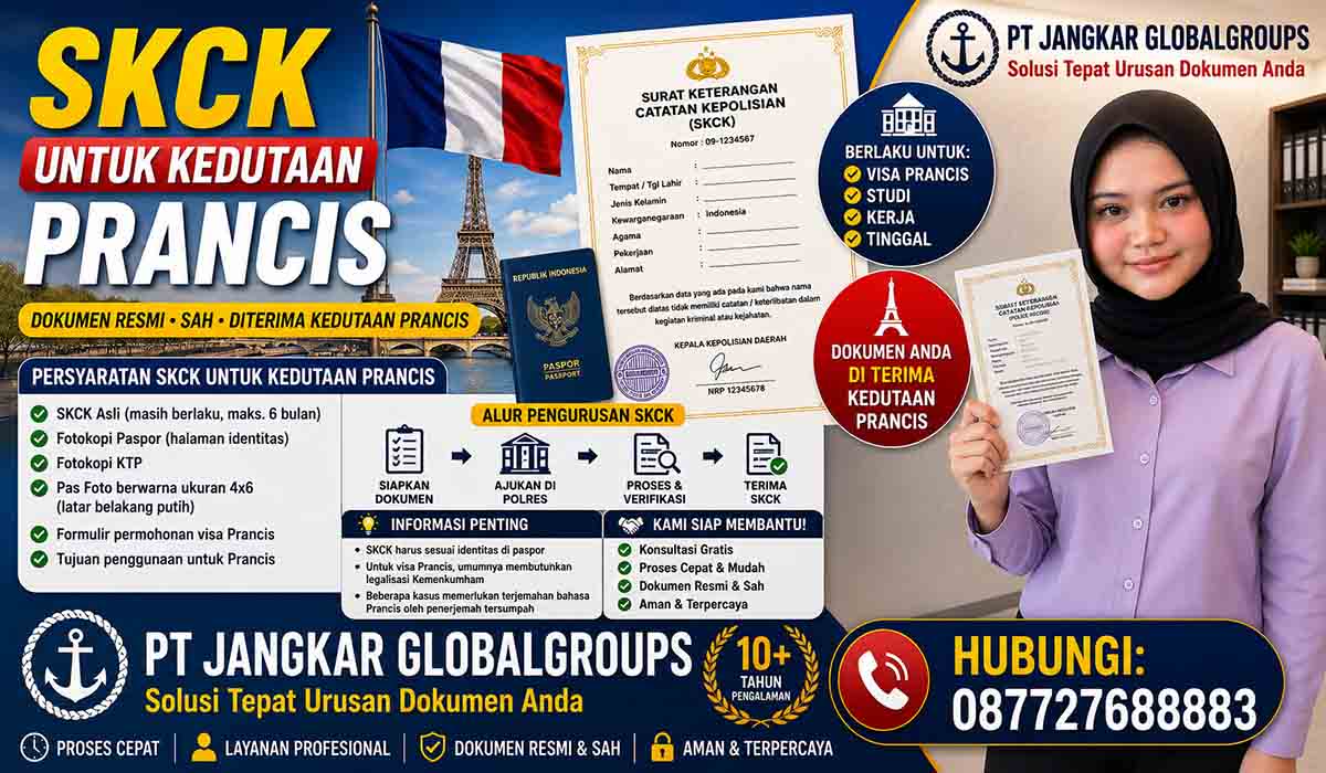 SKCK untuk Kedutaan Prancis