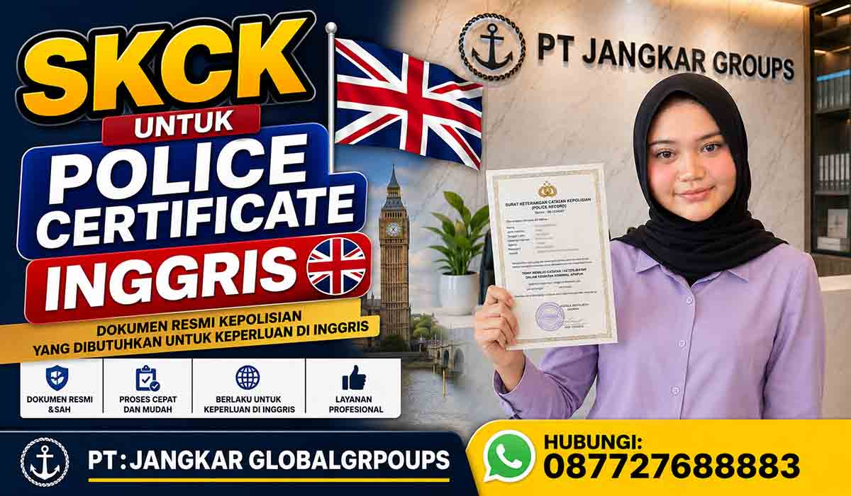 SKCK untuk Police Certificate Inggris