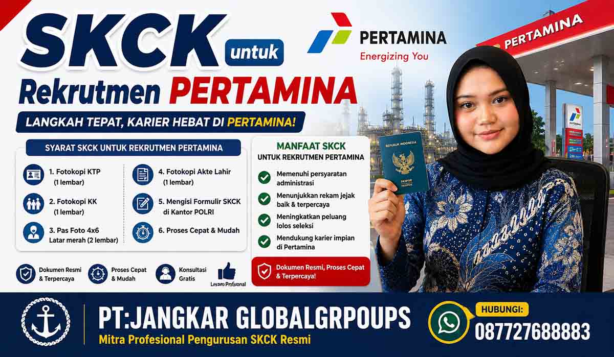 SKCK untuk Rekrutmen Pertamina