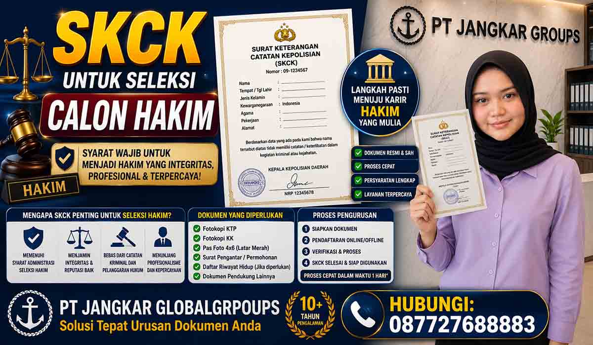 SKCK untuk Seleksi Calon Hakim
