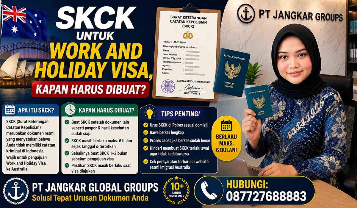 SKCK untuk Work and Holiday Visa Kapan Harus Dibuat