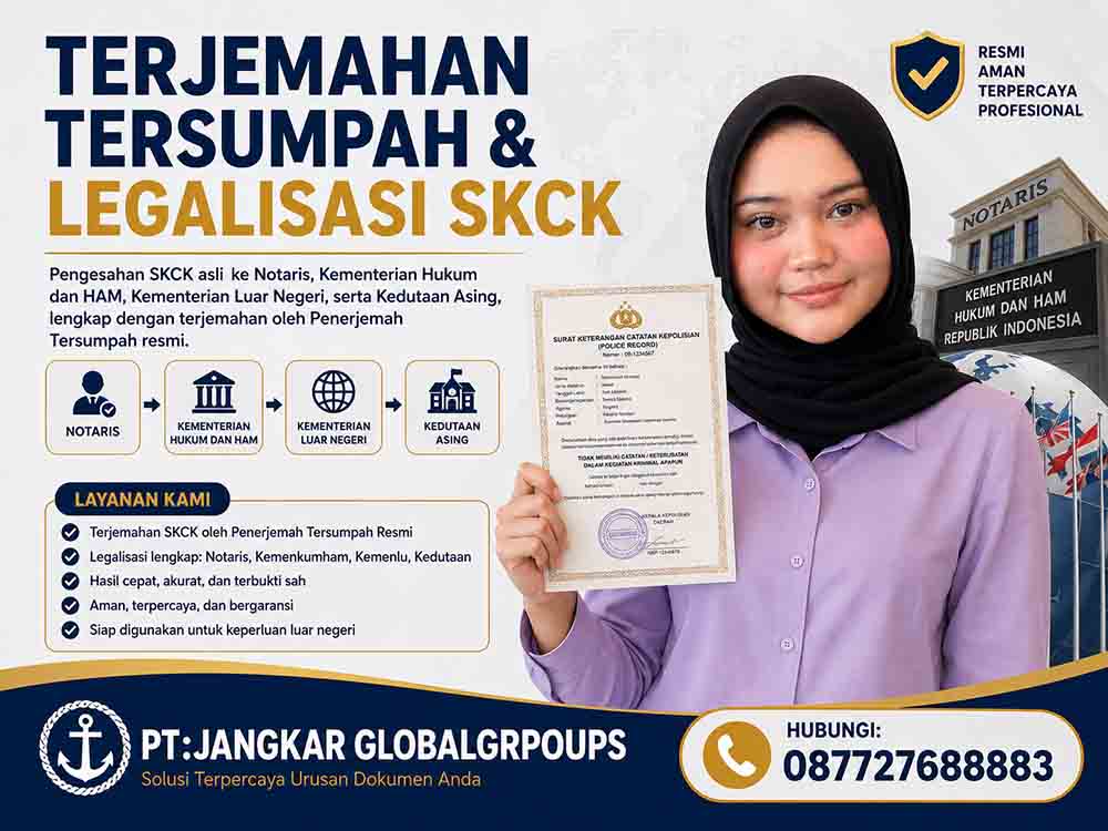 Terjemahan Tersumpah & Legalisasi SKCK