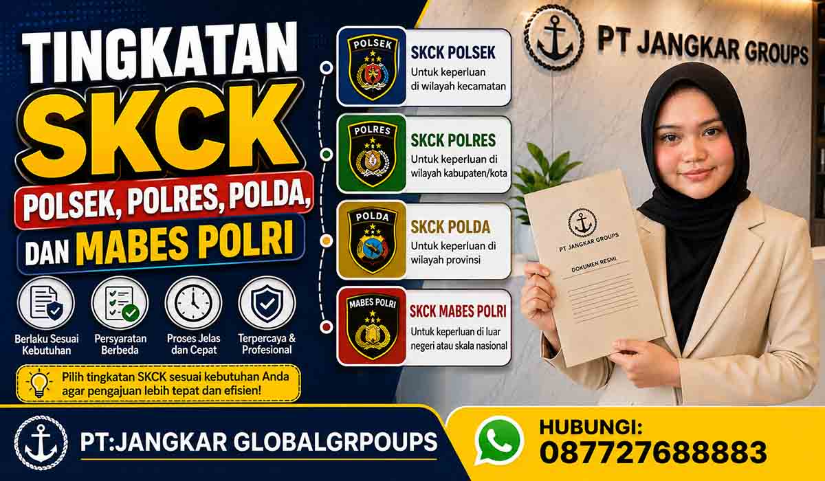 Tingkatan SKCK Polsek Polres Polda dan Mabes Polri