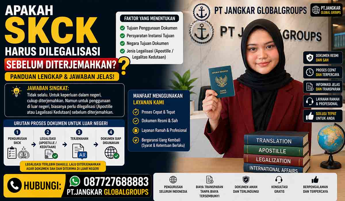 Apakah SKCK Harus Dilegalisasi Sebelum Diterjemahkan?