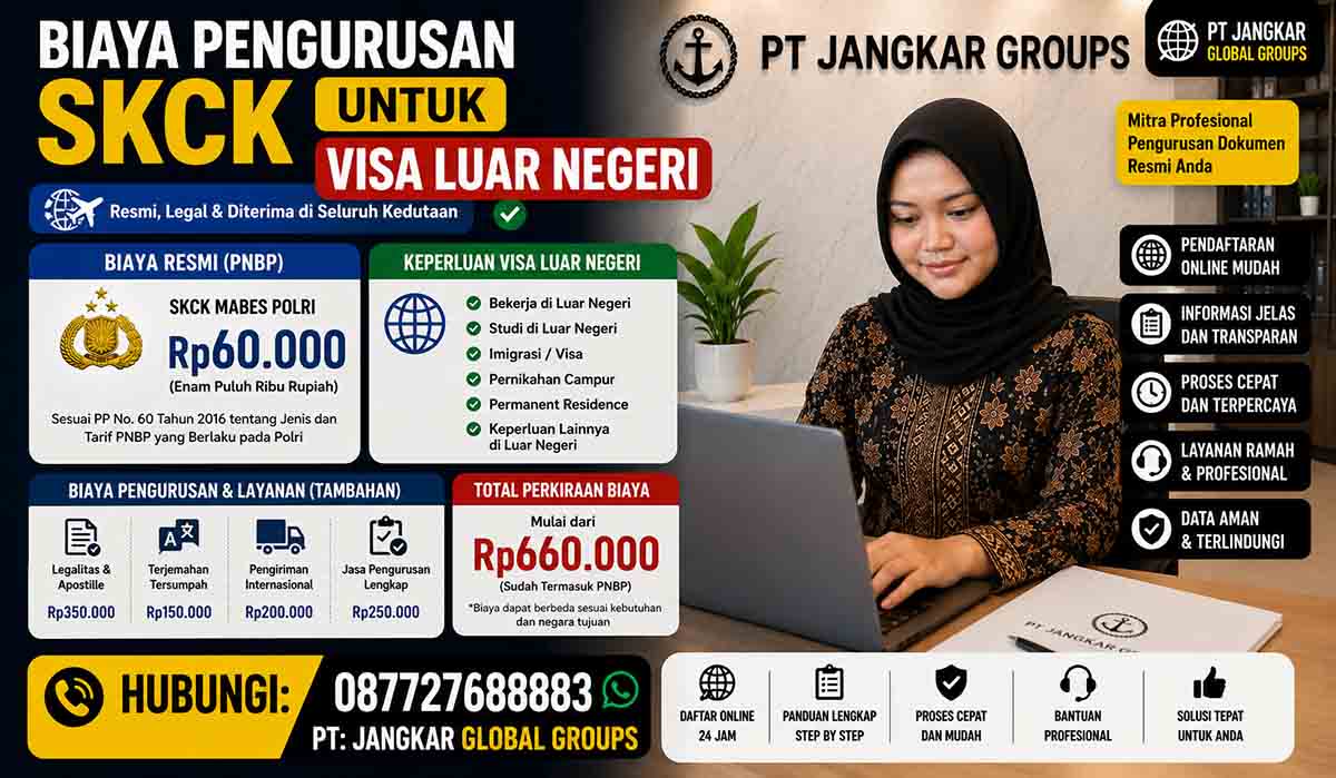 Biaya Pengurusan SKCK untuk Visa Luar Negeri