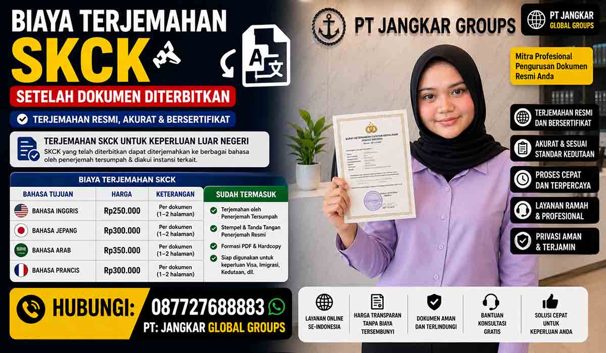 Biaya Terjemahan SKCK Setelah Dokumen Diterbitkan