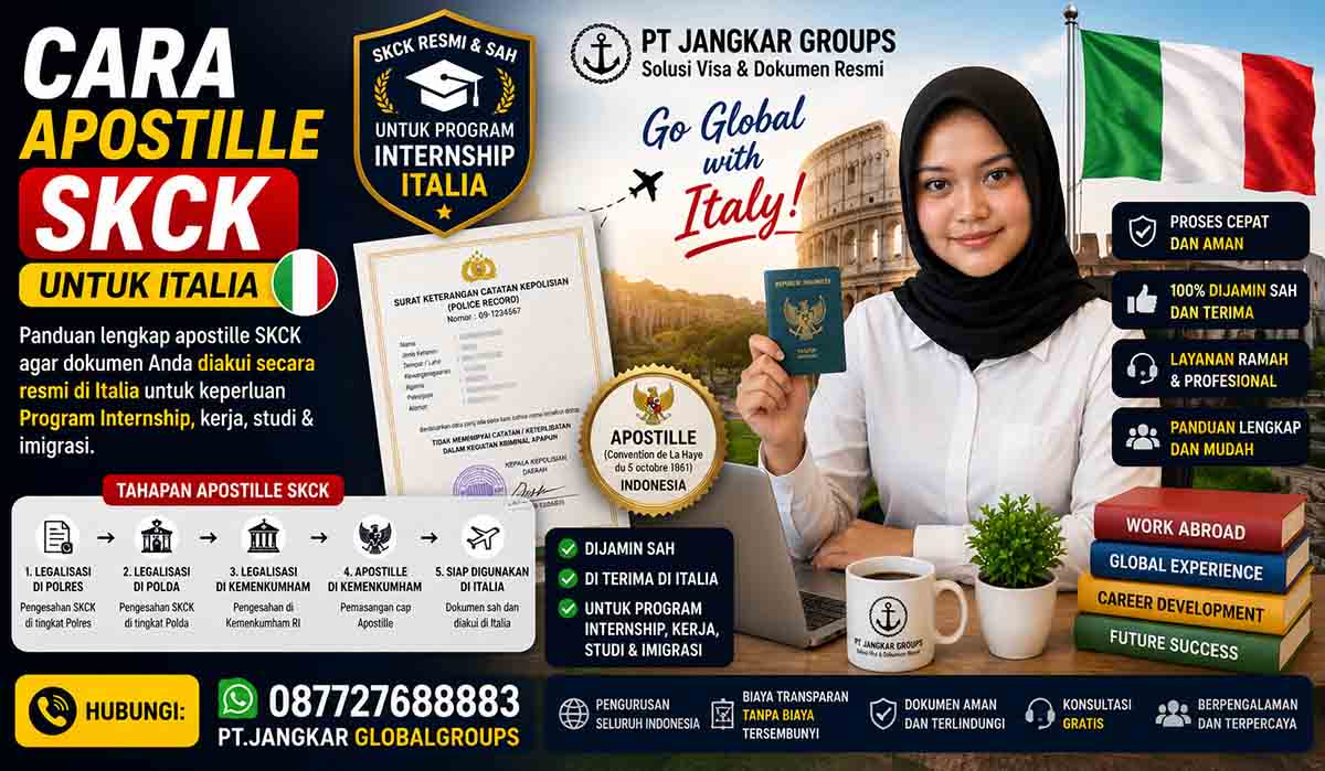 Cara Apostille SKCK untuk Italia