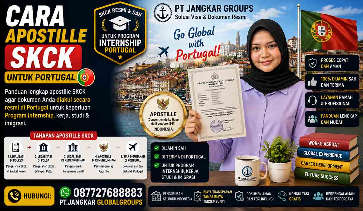 Cara Apostille SKCK untuk Portugal