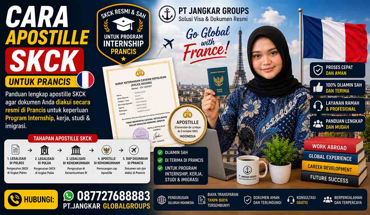 Cara Apostille SKCK untuk Prancis