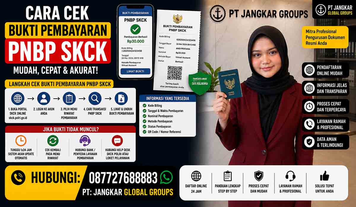 Cara Cek Bukti Pembayaran PNBP SKCK