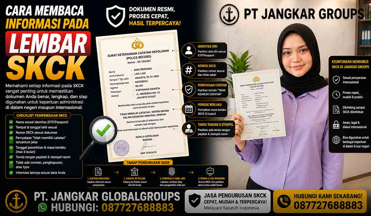 Cara Membaca Informasi pada Lembar SKCK