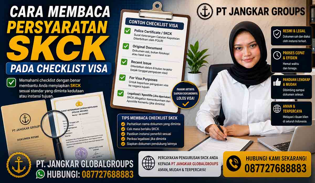 Cara Membaca Persyaratan SKCK pada Checklist Visa