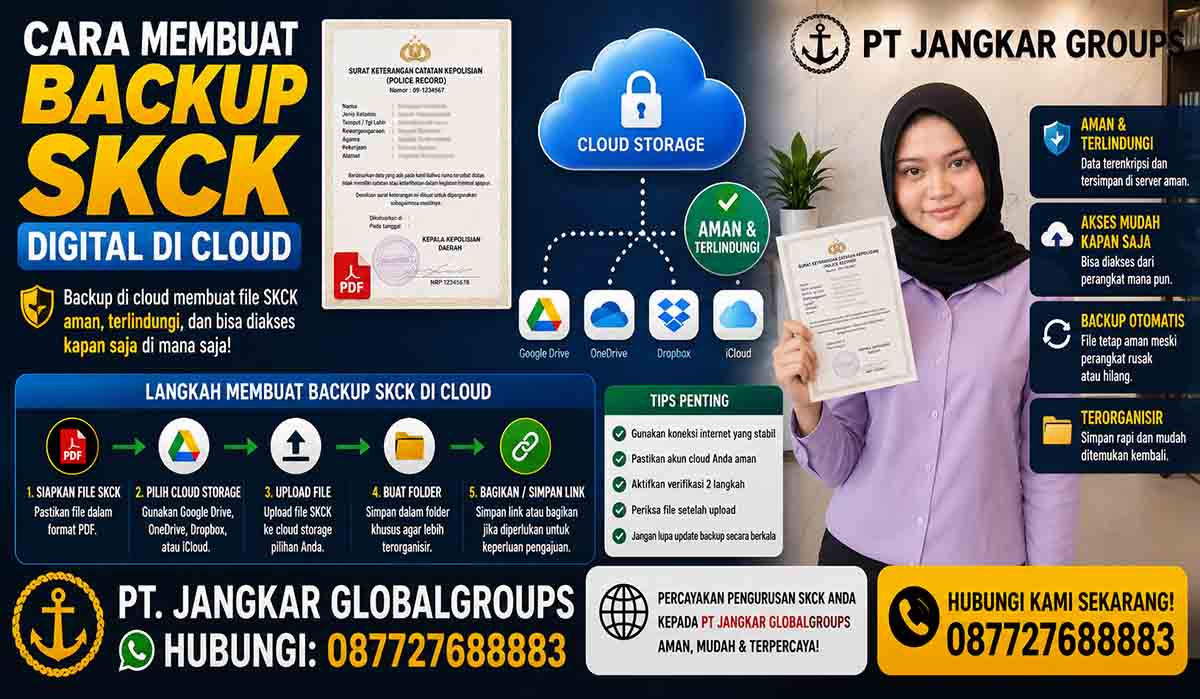 Cara Membuat Backup SKCK Digital di Cloud