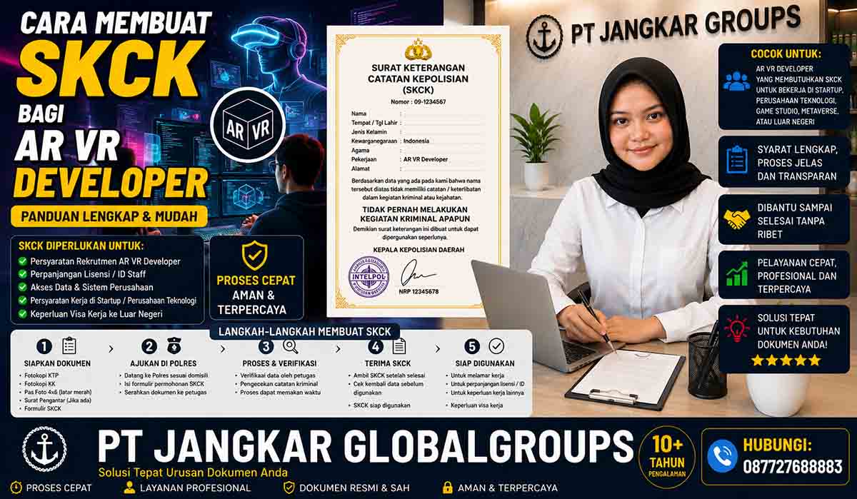 Cara Membuat SKCK bagi AR VR Developer
