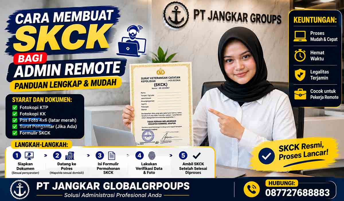 Cara Membuat SKCK bagi Admin Remote