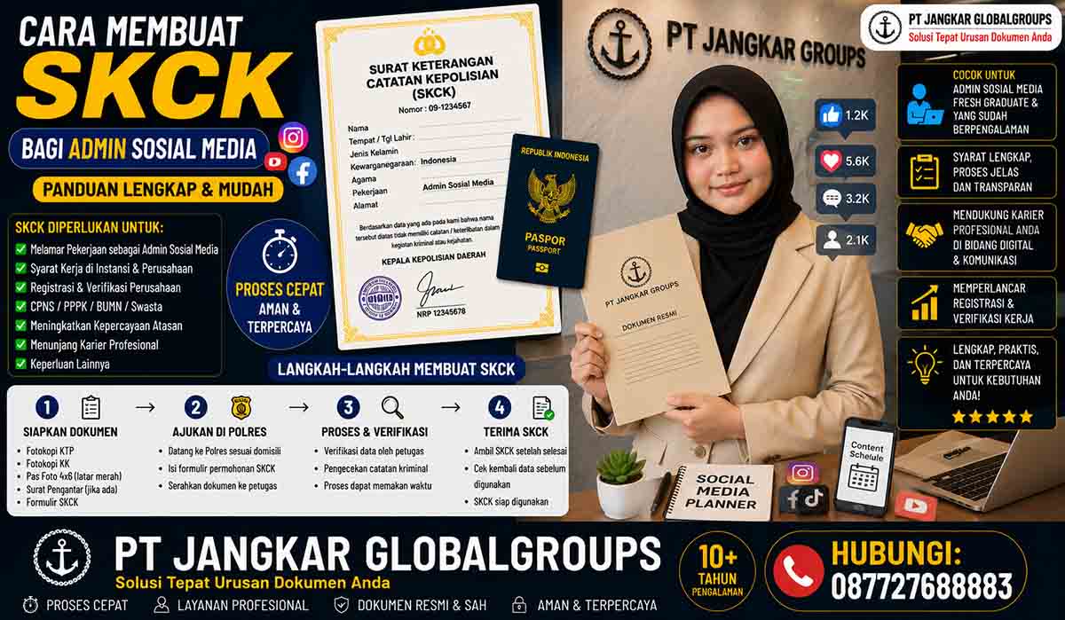 Cara Membuat SKCK bagi Admin Sosial Media
