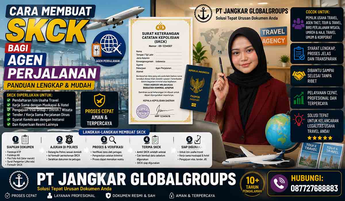 Cara Membuat SKCK bagi Agen Perjalanan