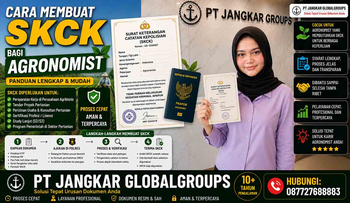 Cara Membuat SKCK bagi Agronomist