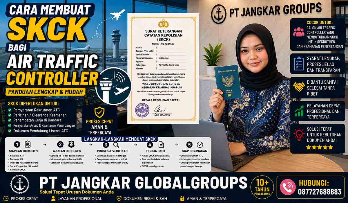 Cara Membuat SKCK bagi Air Traffic Controller