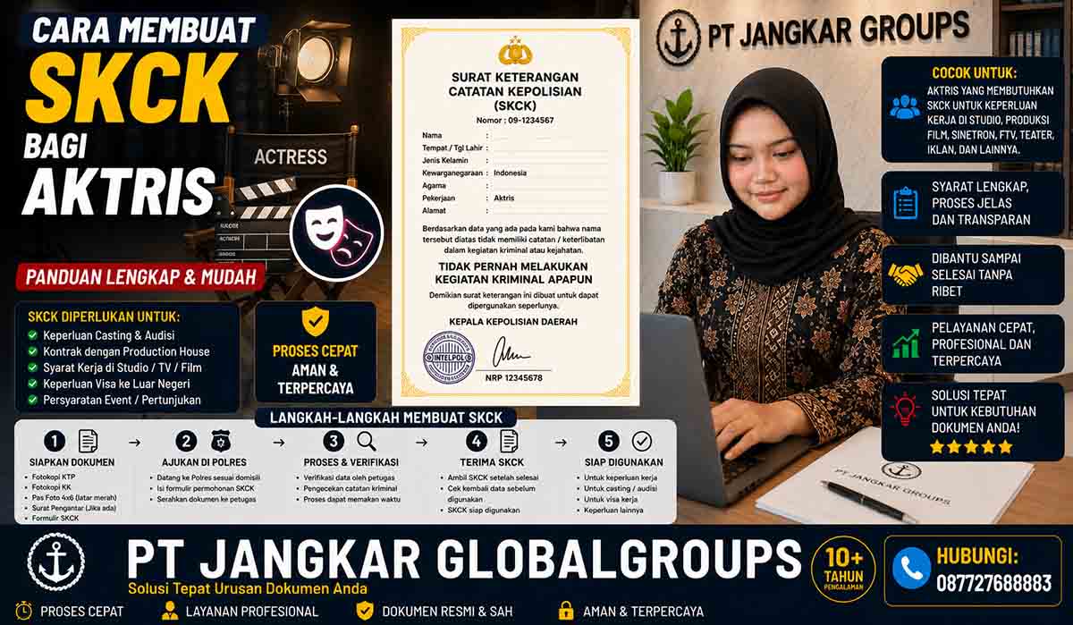 Cara Membuat SKCK bagi Aktris