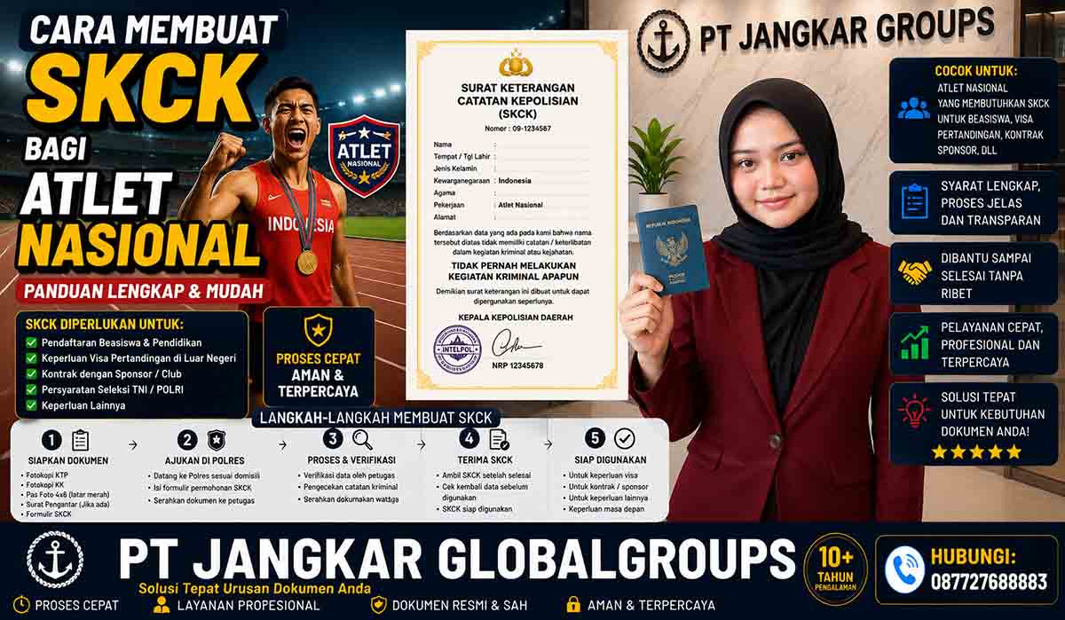 Cara Membuat SKCK bagi Atlet Nasional