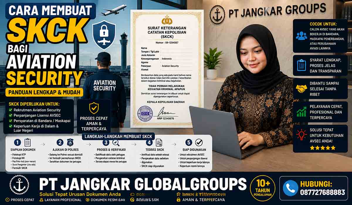 Cara Membuat SKCK bagi Aviation Security